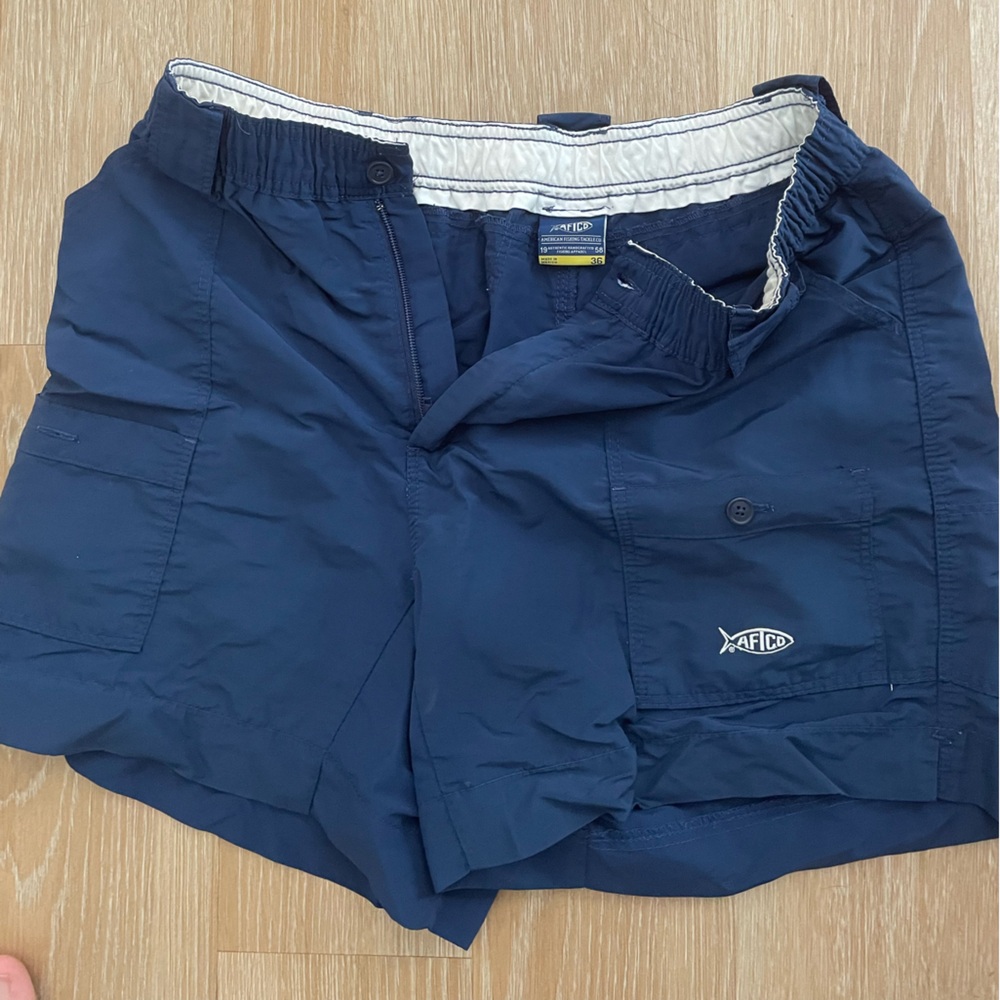 AFTCO navy blue shorts size 36